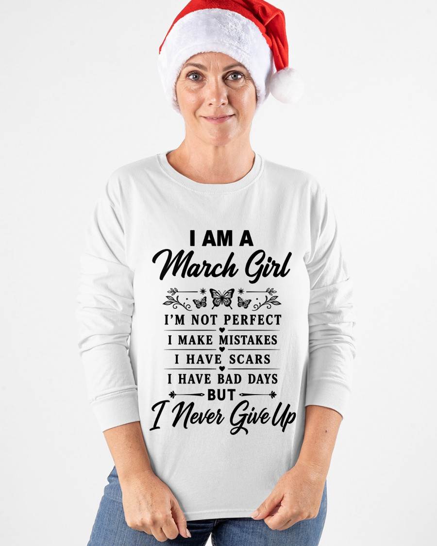 MARCH GIRL NEVER GIVE UP - FOR WOMEN - TLEE03 (SKU2606-378-03)