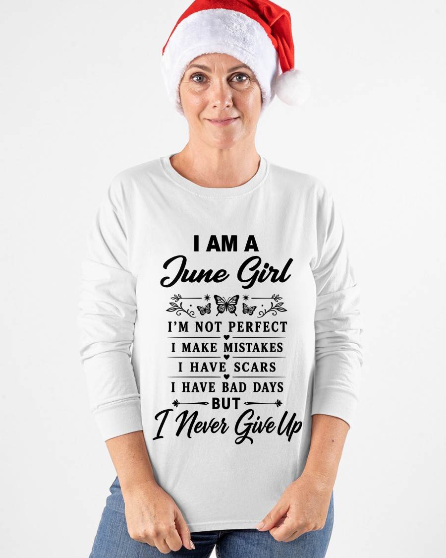 JUNE GIRL NEVER GIVE UP - FOR WOMEN - TLEE06 (SKU2606-378-06)