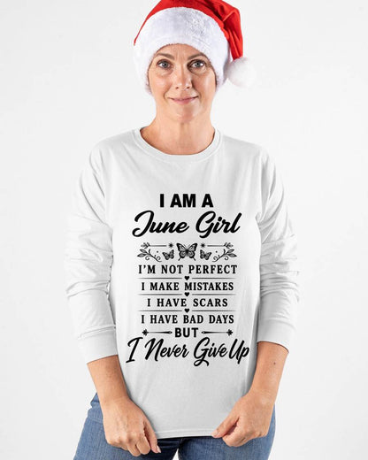 JUNE GIRL NEVER GIVE UP - FOR WOMEN - TLEE06 (SKU2606-378-06)