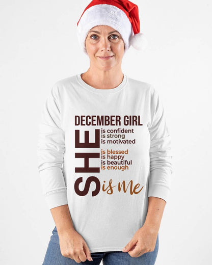 DECEMBER BORN GIRL – CONFIDENT & STRONG - FOR WOMEN - TLEE12 (SKU2605-04-12)