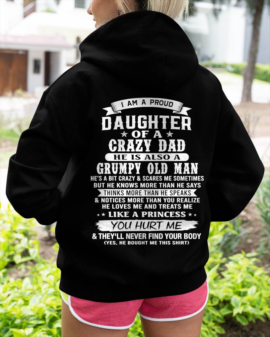 PROUD DAUGHTER OF A CRAZY DAD - FROM DAD - TLEE00 (SKU2606-70-00)