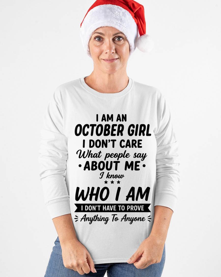 OCTOBER – I DON'T CARE WHAT PEOPLE SAY ABOUT ME - FOR WOMEN - TLEE10 (SKU2606-379-10)