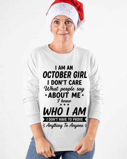 OCTOBER – I DON'T CARE WHAT PEOPLE SAY ABOUT ME - FOR WOMEN - TLEE10 (SKU2606-379-10)