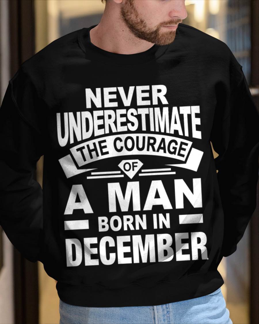 DECEMBER BORN MAN : COURAGE STRENGTH & PRIDE - FOR MAN - TLEE12 (SKU2606-126-12)
