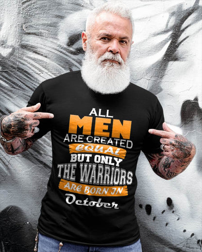 OCTOBER WARRIORS ARE NOT CREATED, THEY ARE BORN - FOR MAN - TLEE10 (SKU2605-59-10)