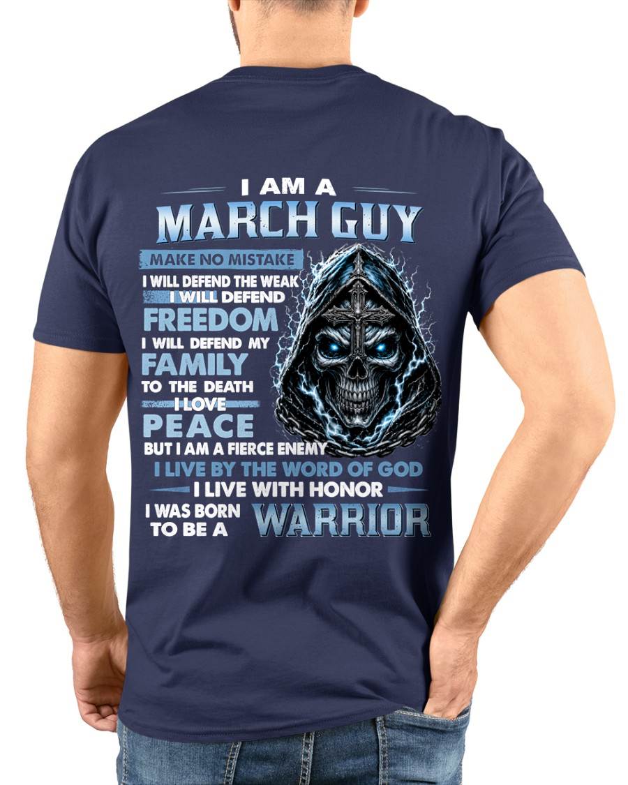 MARCH GUY – NEVER BACK DOWN - FOR MAN - TLEE03 (SKU2607-271-03)