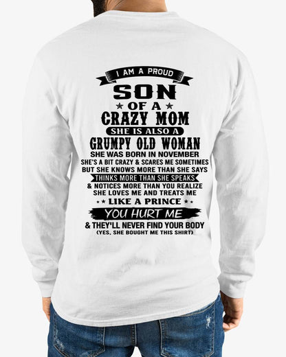 NOVEMBER - MY MOM IS CRAZY BUT SHE LOVES ME - FROM MOM - TLEE11 (SKU2606-354-11)
