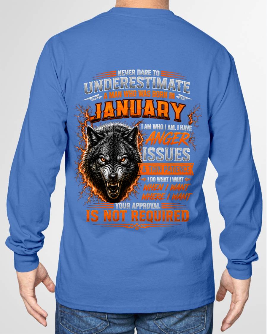 JANUARY MAN I DO WHAT I WANT SHIRT - FOR MAN - TLEE01 (SKU2608-244-01)