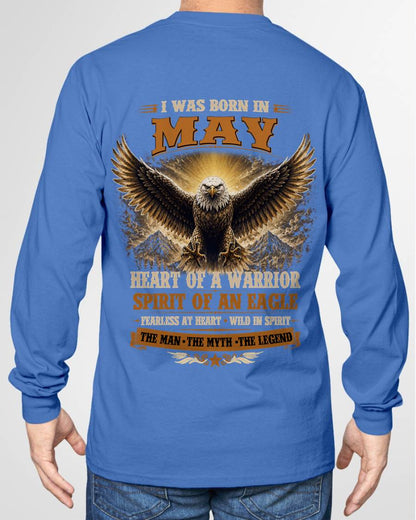 MAY BORN WARRIOR EAGLE SHIRT DESIGN - FOR MAN - TLEE05 (SKU2605-225-05)
