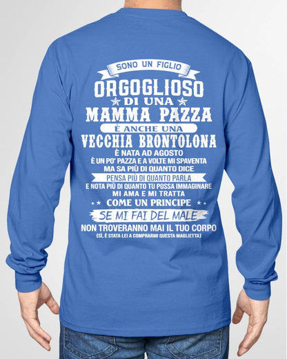 AGOSTO / FIGLIO DI UNA MAMMA PAZZA - REGALO DA MAMMA  - TLEE08 (SKU2606-204-08)