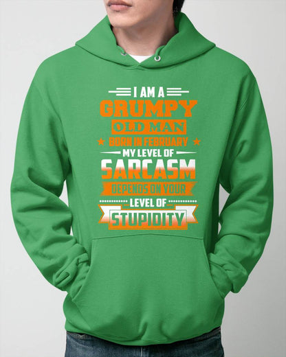 FEBRUARY GRUMPY OLD MAN SHIRT - FOR MAN - TLEE02 (SKU2605-128-02)