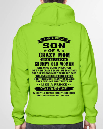 MARCH - MY MOM IS CRAZY BUT SHE LOVES ME - FROM MOM - TLEE03 (SKU2606-354-03)