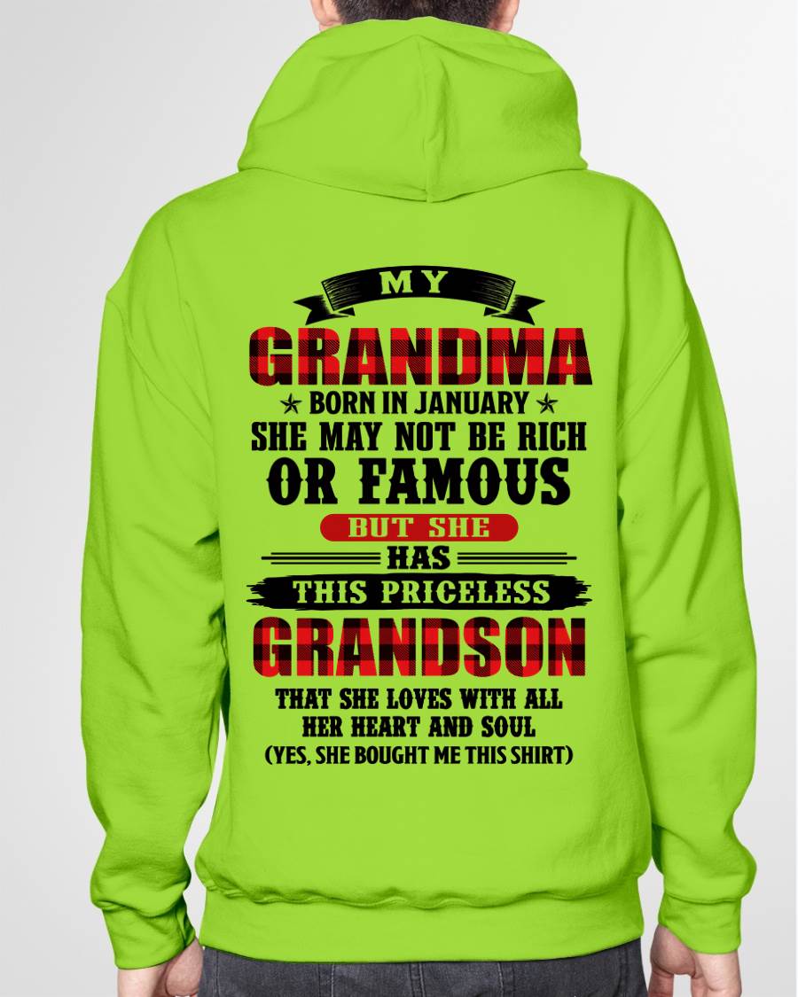 JANUARY GRANDMA - HER PRICELESS GRANDSON - FROM GRANDMA - TLEE01 (SKU2606-337-01)