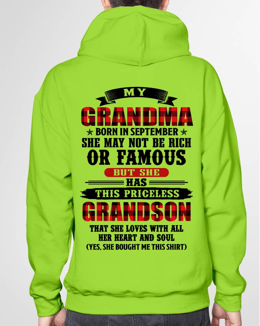 SEPTEMBER GRANDMA - HER PRICELESS GRANDSON - FROM GRANDMA - TLEE09 (SKU2606-337-09)