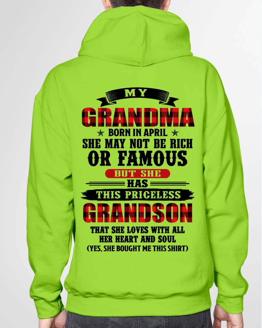 APRIL GRANDMA - HER PRICELESS GRANDSON - FROM GRANDMA - TLEE04 (SKU2606-337-04)