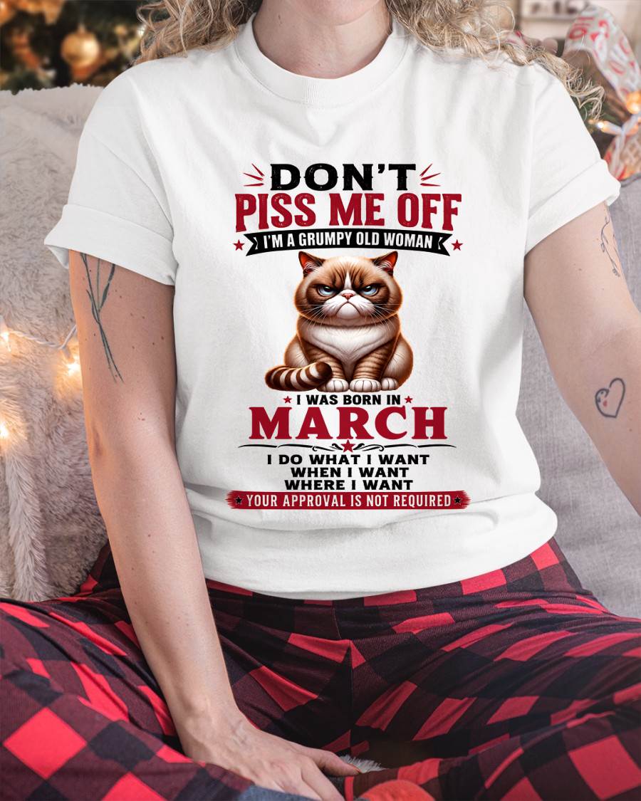 MARCH – ZERO PATIENCE FUNNY CAT - FOR WOMEN - TLEE03 (SKU2608-291-03)
