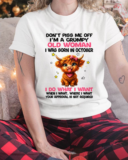OCTOBER GRUMPY LADY SHIRT - FOR WOMEN - TLEE10 (SKU2607-215-10)