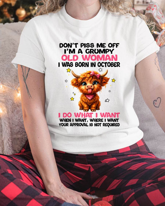 OCTOBER GRUMPY LADY SHIRT - FOR WOMEN - TLEE10 (SKU2607-215-10)