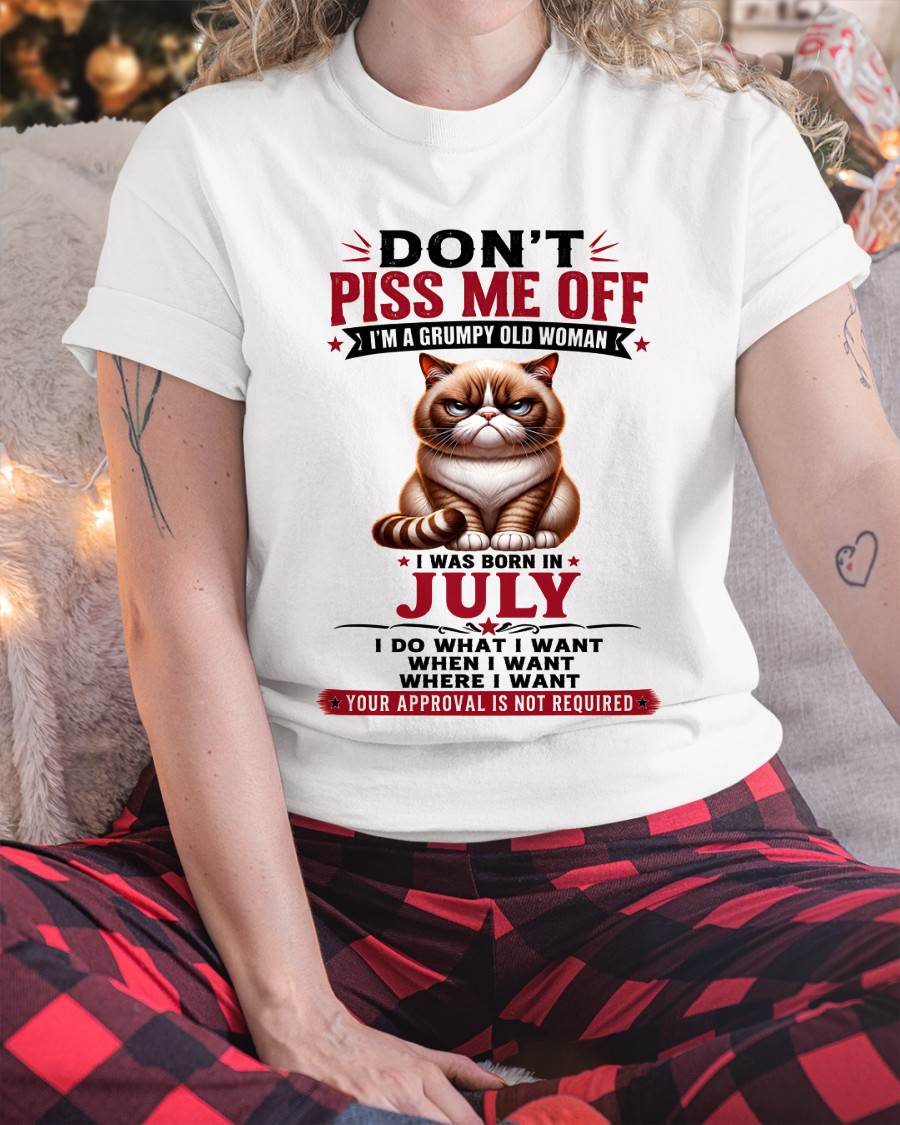 JULY – ZERO PATIENCE FUNNY CAT - FOR WOMEN - TLEE07 (SKU2608-291-07)