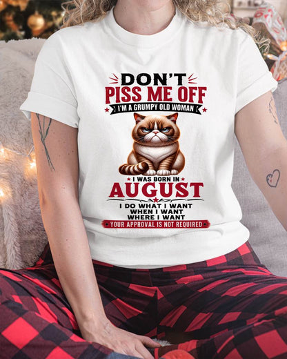 AUGUST – ZERO PATIENCE FUNNY CAT - FOR WOMEN - TLEE08 (SKU2608-291-08)