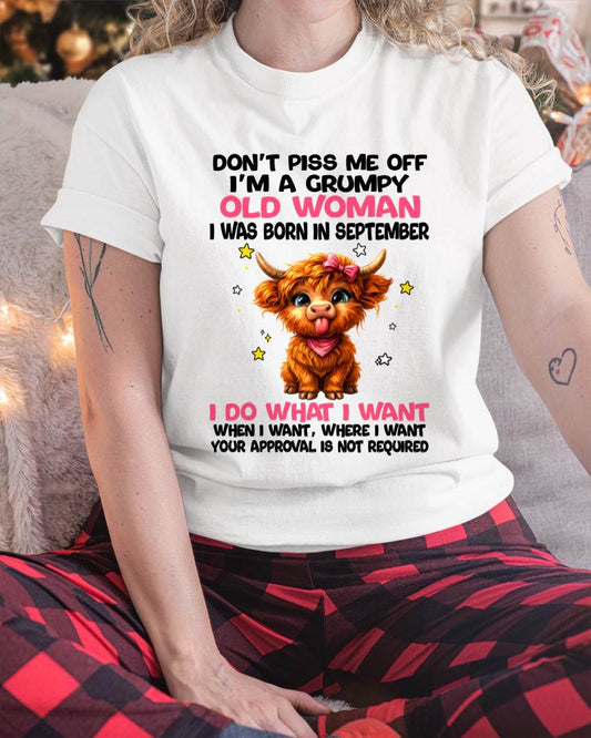 SEPTEMBER GRUMPY LADY SHIRT - FOR WOMEN - TLEE09 (SKU2607-215-09)