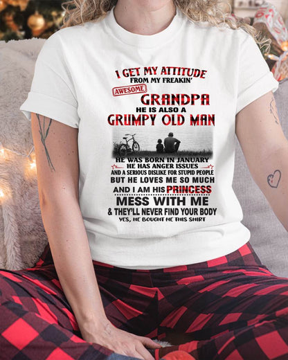 JANUARY GRANDPA - GRUMPY • AWESOME • PROTECTIVE - FROM GRANDPA - TLEE01 (SKU2605-176-01)
