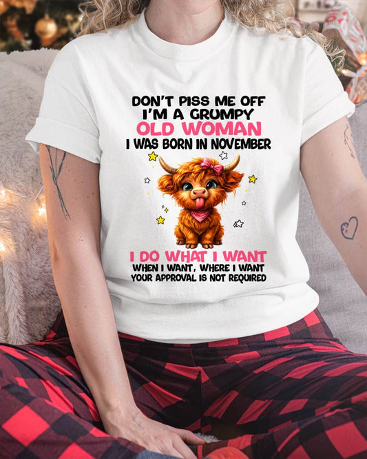 NOVEMBER GRUMPY LADY SHIRT - FOR WOMEN - TLEE11 (SKU2607-215-11)