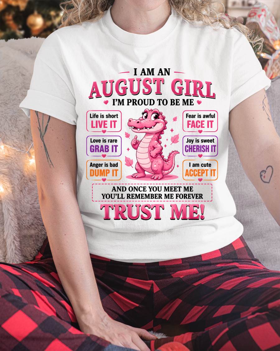 AUGUST GIRL CUTE ALLIGATOR TEE - FOR WOMEN - TLEE08 (SKU2607-236-08)