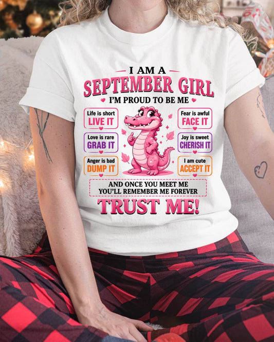 SEPTEMBER GIRL CUTE ALLIGATOR TEE - FOR WOMEN - TLEE09 (SKU2607-236-09)