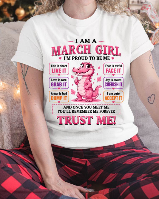 MARCH GIRL CUTE ALLIGATOR TEE - FOR WOMEN - TLEE03 (SKU2607-236-03)
