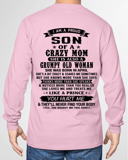 APRIL - MY MOM IS CRAZY BUT SHE LOVES ME - FROM MOM - TLEE04 (SKU2606-354-04)