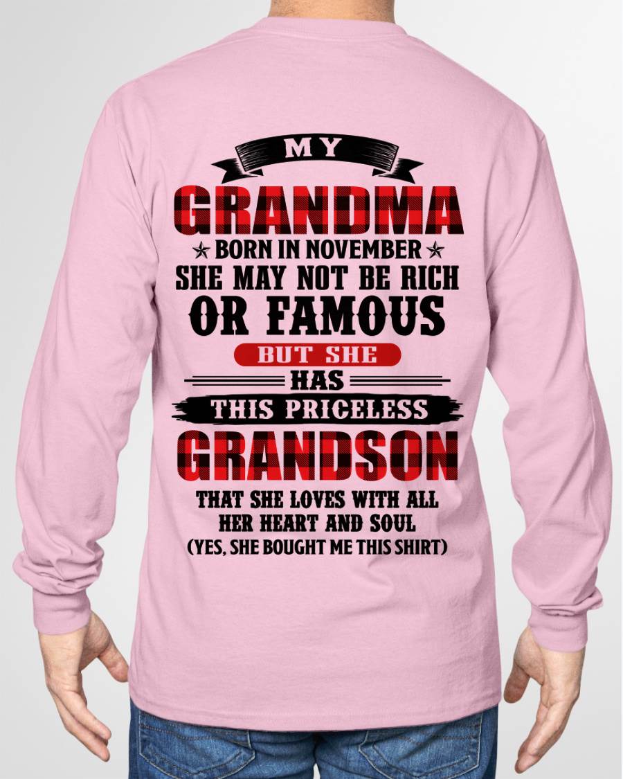 NOVEMBER GRANDMA - HER PRICELESS GRANDSON - FROM GRANDMA - TLEE11 (SKU2606-337-11)