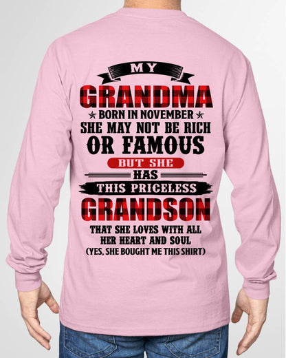 NOVEMBER GRANDMA - HER PRICELESS GRANDSON - FROM GRANDMA - TLEE11 (SKU2606-337-11)
