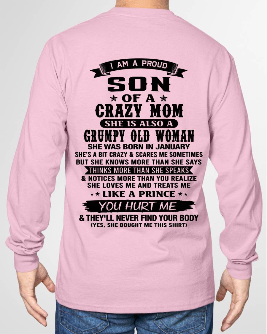 JANUARY - MY MOM IS CRAZY BUT SHE LOVES ME - FROM MOM - TLEE01 (SKU2606-354-01)