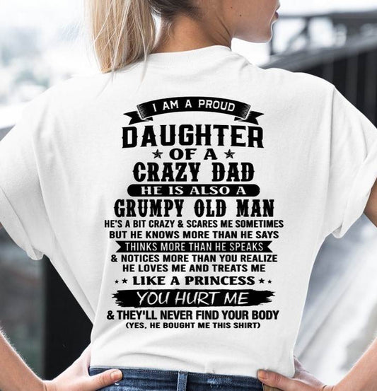 FUNNY DAD AND DAUGHTER SHIRT - FROM DAD - TLEE00 (SKU2606-394-00)