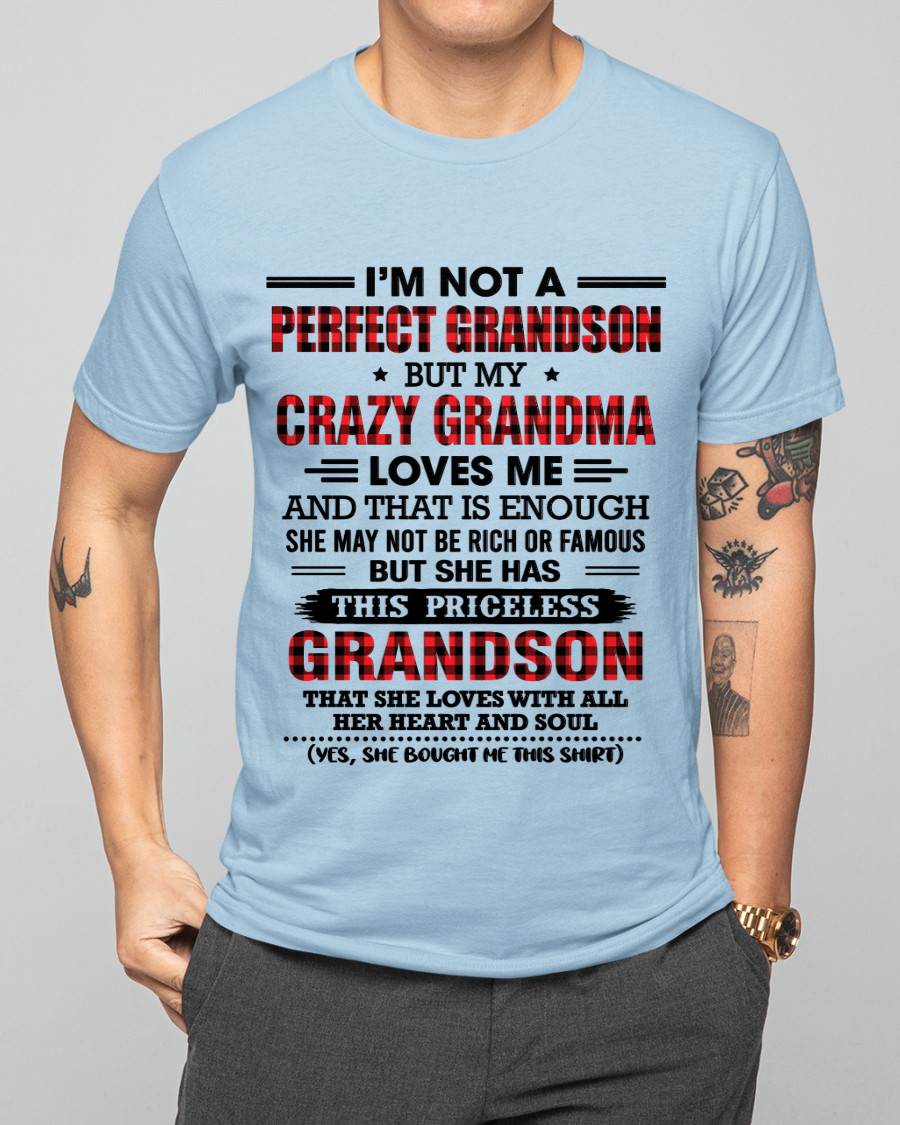 NOT PERFECT, JUST GRANDMA’S FAVORITE GRANDSON - FROM GRANDMA - TLEE00 (SKU2606-362-00)