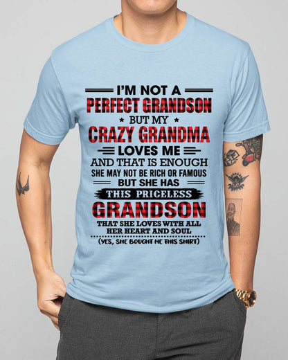 NOT PERFECT, JUST GRANDMA’S FAVORITE GRANDSON - FROM GRANDMA - TLEE00 (SKU2606-362-00)