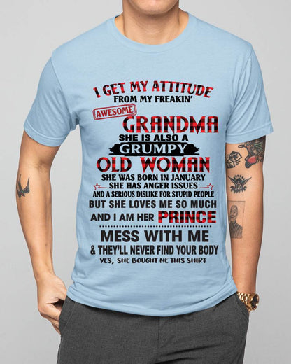 JANUARY - I GET MY ATTITUDE FROM MY FREAKIN’ AWESOME GRANDMA - FROM GRANDMA - TLEE01 (SKU2603-157-01)