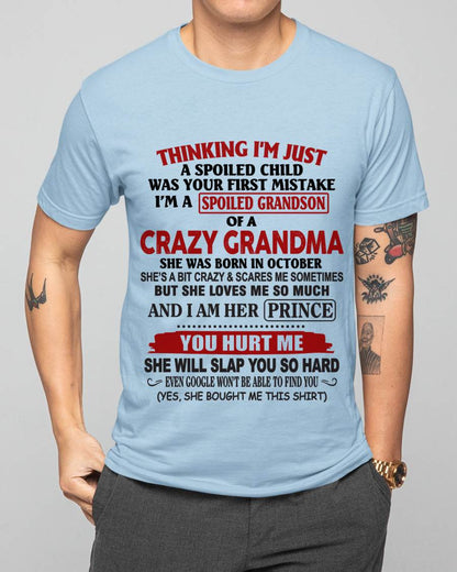 OCTOBER - GRANDMA’S BOY – LOVED, SPOILED & PROTECTED - FROM GRANDMA - TLEE10 (SKU2602-128-10)