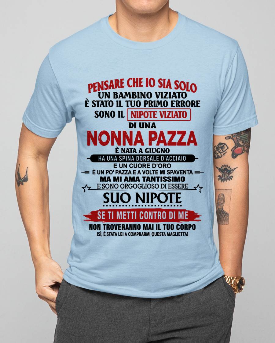 NONNA PAZZA NATA A GIUGNO – NIPOTE VIZIATO – DALLA NONNA - TLEE06 (SKU2605-334-06)