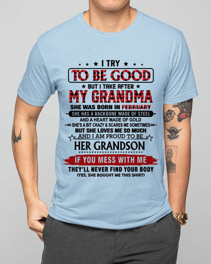 FEBRUARY - I TRY TO BE GOOD BUT I TAKE AFTER MY GRANDMA - FROM GRANDMA - TLEE02 (SKU26T-01289-02)