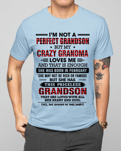 FEBRUARY - NOT PERFECT, JUST GRANDMA’S FAVORITE GRANDSON - FROM GRANDMA - TLEE02 (SKU2606-362-02)