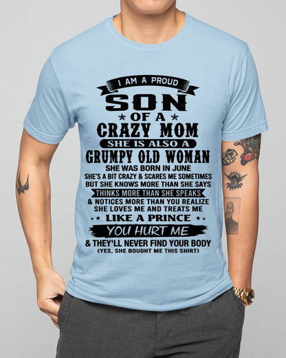 JUNE - PROUD SON OF A FREAKIN' AWESOME MOM - FROM MOM - TLEE06 (SKU2607-60-06)