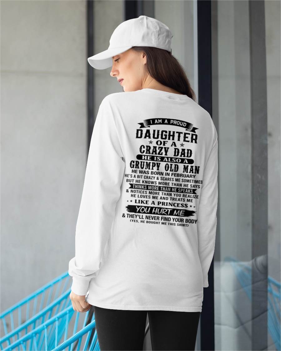 FEBRUARY - FUNNY DAD AND DAUGHTER SHIRT - FROM DAD - TLEE02 (SKU2606-394-02)