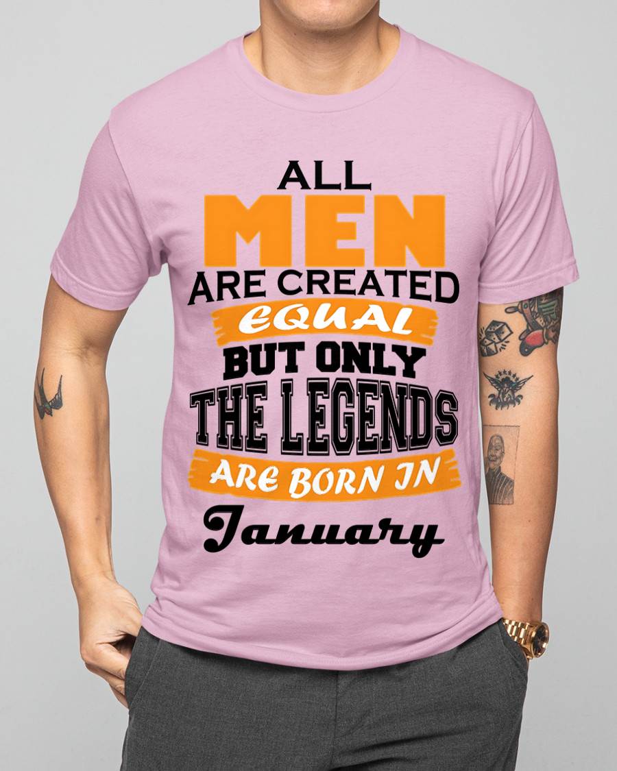 JANUARY BORN – ONLY LEGENDS ARE CREATED - FOR MAN - TLEE01 (SKU2606-281-01)