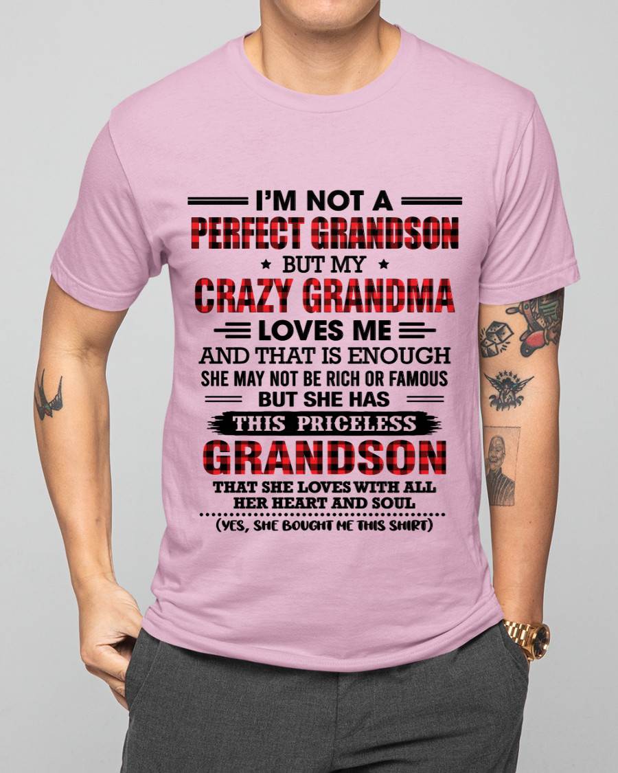 NOT PERFECT, JUST GRANDMA’S FAVORITE GRANDSON - FROM GRANDMA - TLEE00 (SKU2606-362-00)