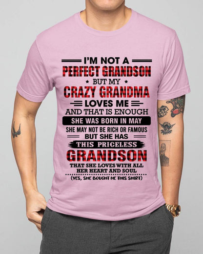 MAY - NOT PERFECT, JUST GRANDMA’S FAVORITE GRANDSON - FROM GRANDMA - TLEE05 (SKU2606-362-05)