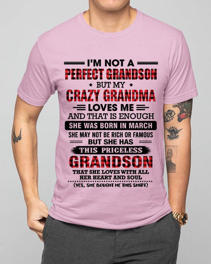 MARCH - NOT PERFECT, JUST GRANDMA’S FAVORITE GRANDSON - FROM GRANDMA - TLEE03 (SKU2606-362-03)