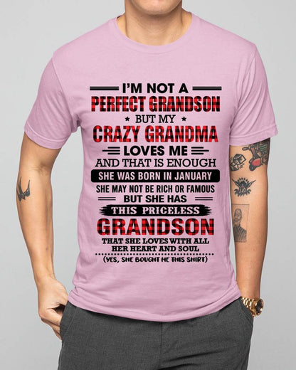 JANUARY - NOT PERFECT, JUST GRANDMA’S FAVORITE GRANDSON - FROM GRANDMA - TLEE01 (SKU2606-362-01)