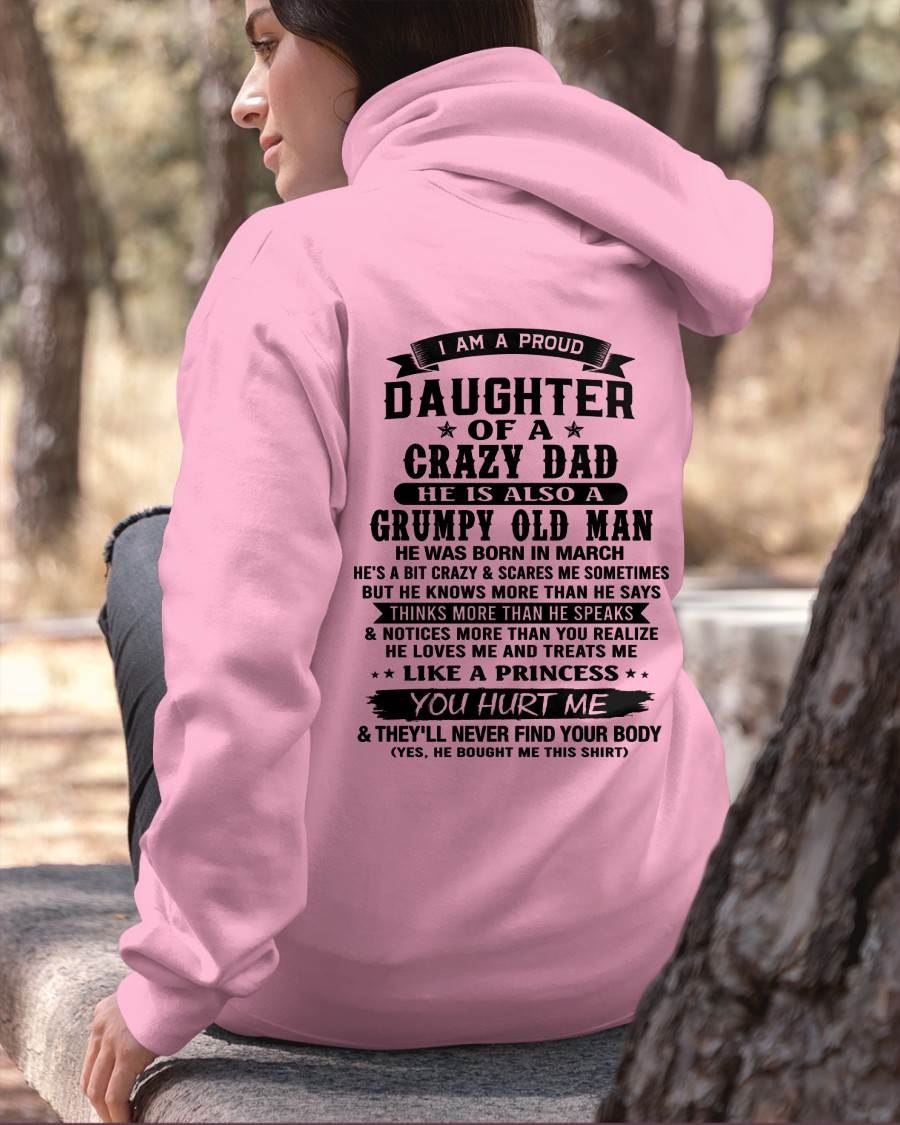 MARCH - FUNNY DAD AND DAUGHTER SHIRT - FROM DAD - TLEE03 (SKU2606-394-03)